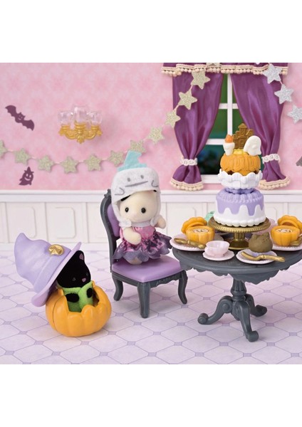 Sylvanian Families Cadılar Bayramı Sürpriz Parti Seti Iran Kedisi Kız Smokinli Kedi Bebek Gece Kedi fırsatları