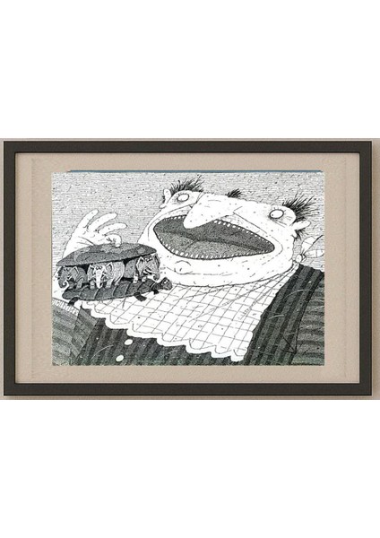 Balabas Victor 29X21CM Orijinal Karikatür Tablo