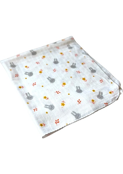 Minika Çok Amaçlı Müslin Minik Tavşan 80 x 90 cm Yenidoğan Örtü Bez modelleri