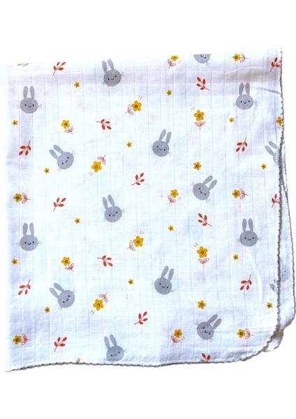 Minika Çok Amaçlı Müslin Minik Tavşan 80 x 90 cm Yenidoğan Örtü Bez fırsatları