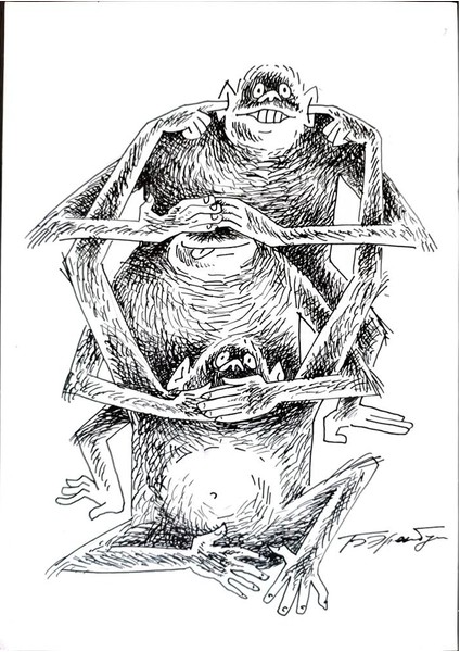 Erenburg Boris 29X21CM Orijinal Karikatür Tablo modelleri