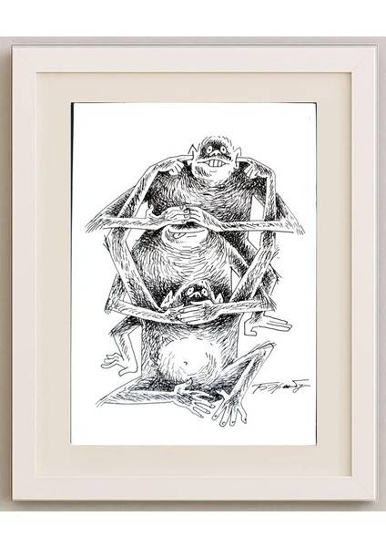 Erenburg Boris 29X21CM Orijinal Karikatür Tablo fırsatları