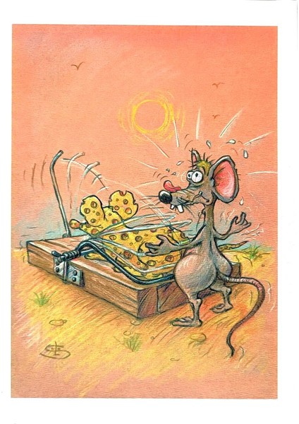 Liviu Stanila 29X21CM Orijinal Karikatür Tablo modelleri