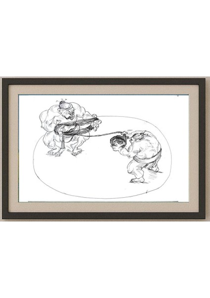 Tsvetomir Veleshky 29X21CM Orijinal Karikatür Tablo