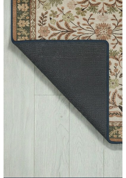 Vintage Floral Desenli Kaymaz Taban Yıkanabilir Halı Bloom indirimleri