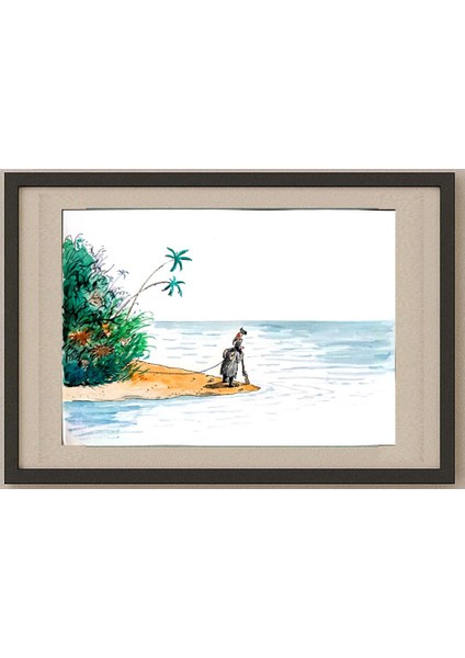 Victor Savilov 29X21CM Orijinal Karikatür Tablo