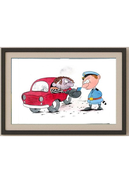 Bogdanov Victor 29X21CM Orijinal Karikatür Tablo