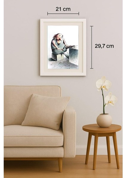 Arkadi Saltykov 29X21CM Orijinal Karikatür Tablo indirimleri