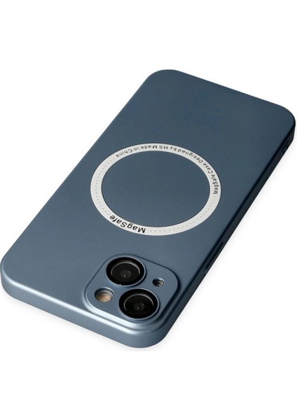 iPhone 14 Plus Kılıf Jack Magneticsafe Lens Silikon - Sierra Blue (K95) indirimleri