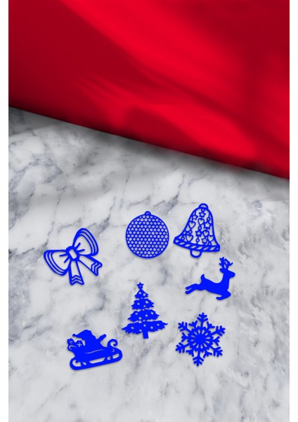 Yılbaşı Çam Ağacı Süsü Mavi Renk Ağaç Süs Dekoru fiyatları