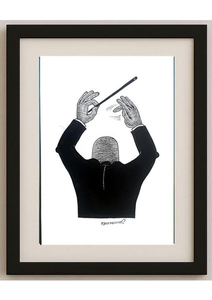 Tomislav Dusanic 29X21CM Orijinal Karikatür Tablo