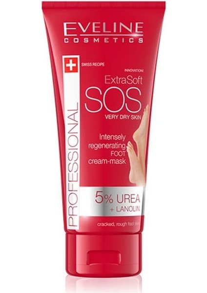 Eveline Ekstra Yumuşak Sos Yoğun Yenileyici Ayak Kremi Maske 100 ml
