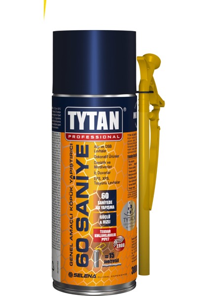 Tytan 60 Saniye Hızlı Köpük Yapıştırıcı 300ML