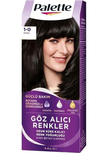 Göz Alıcı Renk Saç Boyas 1-0 Siyah