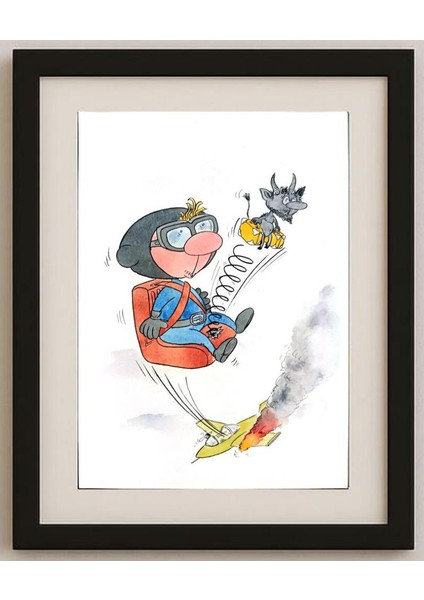 Bogdanov Victor 29X21CM Orijinal Karikatür Tablo