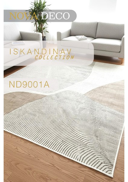 Salon Halısı Iskandinav Sade Tasarım Makinede Yıkanabilir | ND9001A