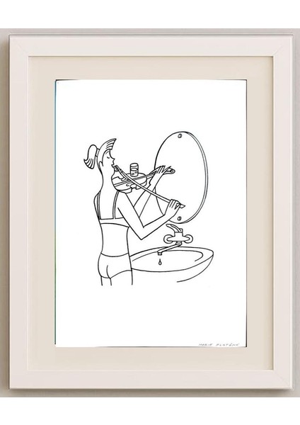 Marie Plotena 29X21CM Orijinal Karikatür Tablo modelleri