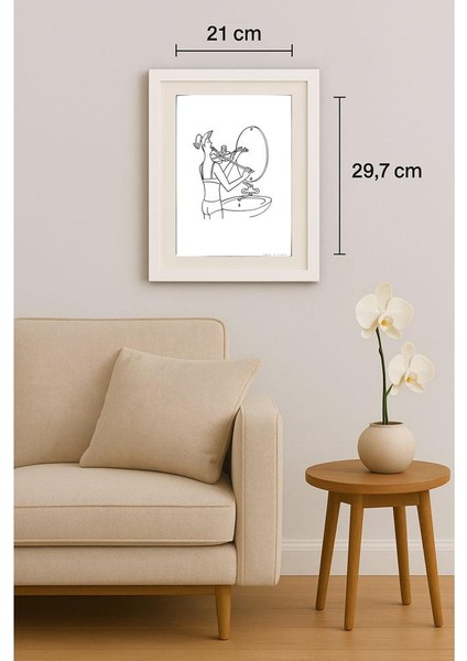 Marie Plotena 29X21CM Orijinal Karikatür Tablo fırsatları