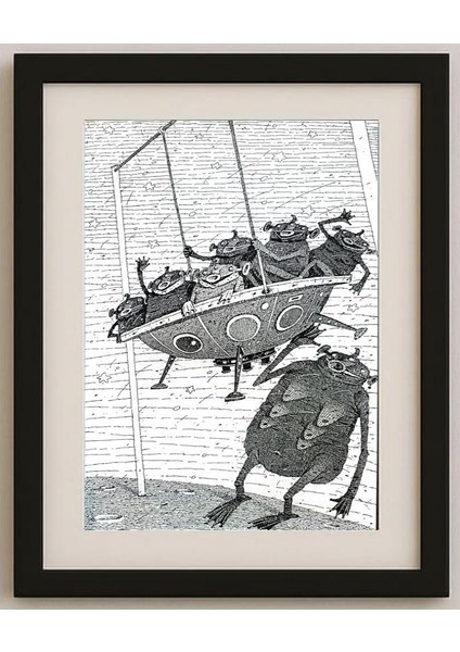 Balabas Victor 29X21CM Orijinal Karikatür Tablo