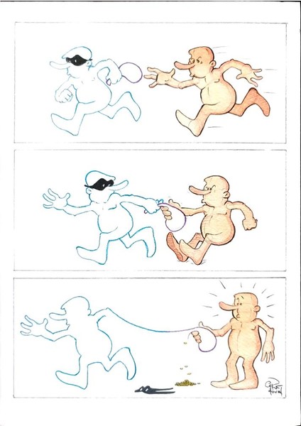 Kust Hovian 29X21CM Orijinal Karikatür Tablo modelleri