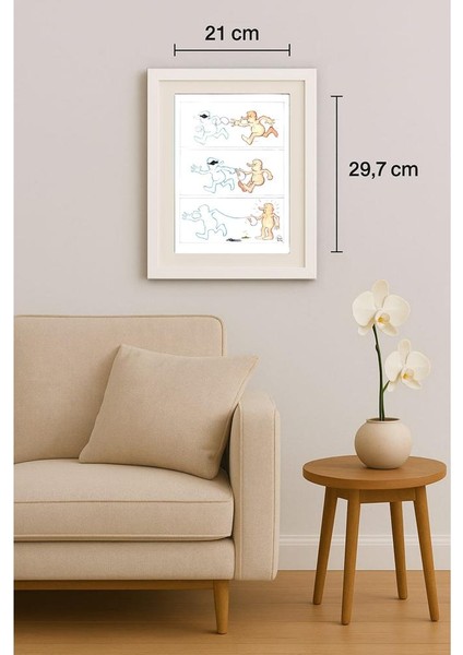 Kust Hovian 29X21CM Orijinal Karikatür Tablo indirimleri