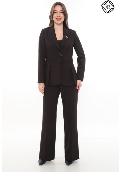 Kadın Rahat Kesim Astarlı Ceket Pantolon Takım Elbise fiyatları