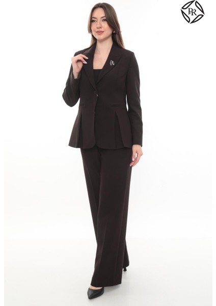 Kadın Rahat Kesim Astarlı Ceket Pantolon Takım Elbise fırsatları