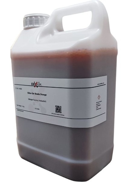 Silikajel Turuncu 4 Kg - Nem Alıcı İndikatörlü Silika Jel Granül