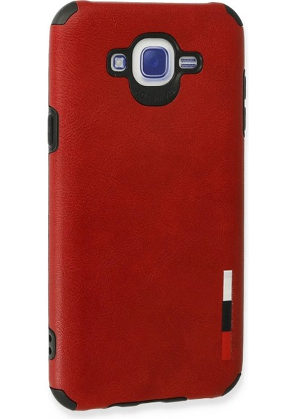 Samsung Galaxy J7 Kılıf Loop Deri Silikon - Kırmızı (K95) modelleri