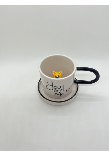 Kedili Kupa El Yapımı Seramik Kupa ve Tabak indirimleri