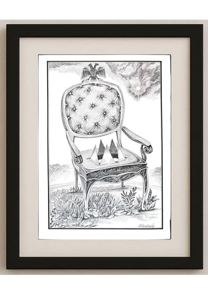 Khakanov Vladimir 29X21CM Orijinal Karikatür Tablo