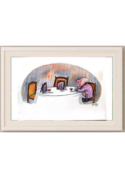 Cristian Topan 29X21CM Orijinal Karikatür Tablo fırsatları