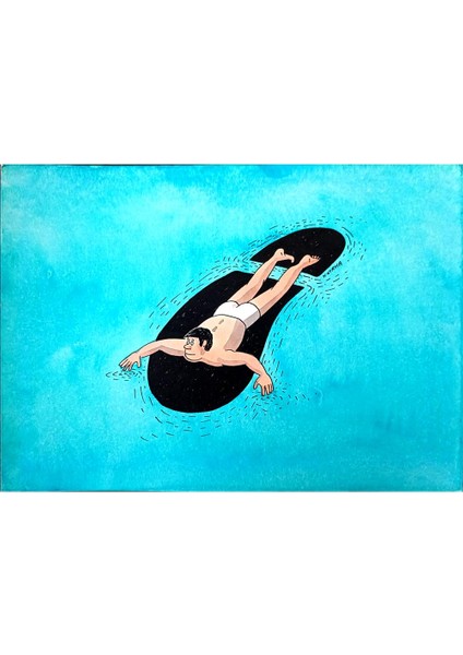 Lubomir Kotrha 29X21CM Orijinal Karikatür Tablo modelleri