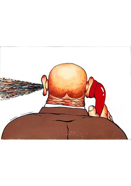 Sergey Lipovtsev 29X21CM Orijinal Karikatür Tablo modelleri