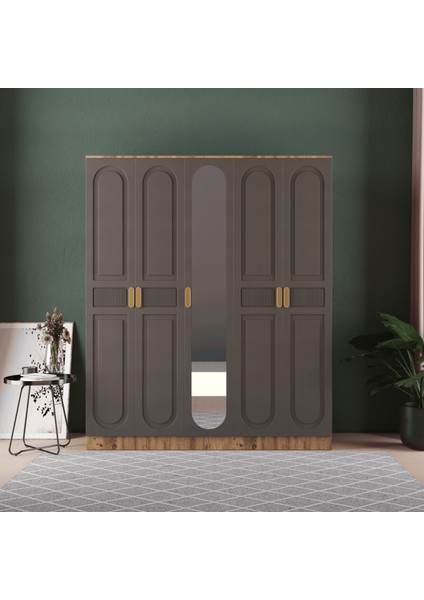 Dova 5 Kapaklı Gardırop - Mdf Kapak fiyatları