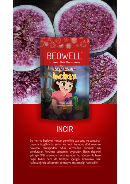 Gizli Gücüm Incirex 12 G | Freeze-Dried Dondurularak Kurutulmuş Incir Atıştırmalığı fırsatları