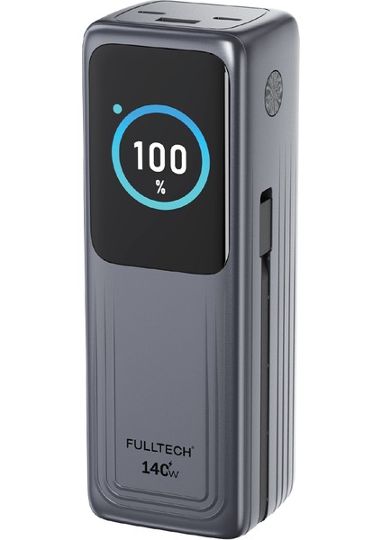 FP34 140W 30.000MAH Akıllı Ekranlı Hızlı Şarj Powerbank | 2xusb-C & Dahili Kablo | 4 Cihaz Eşzamanlı Şarj fiyatları