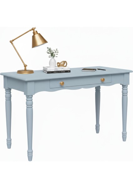 100 cm Masif Mavi Tornalı Çalışma Masası modelleri