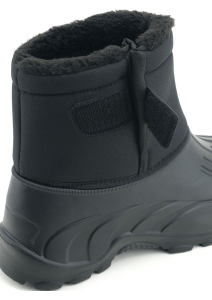 Motor Kurye Bot Erkek Kışlık Içi Peluşlu Su Geçirmez Tek Cırt Cırtlı