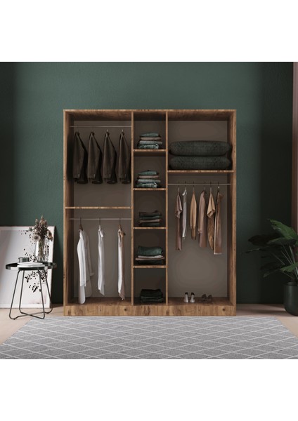 Ekin 5 Kapaklı Eko Gardırop - Mdf Kapak modelleri