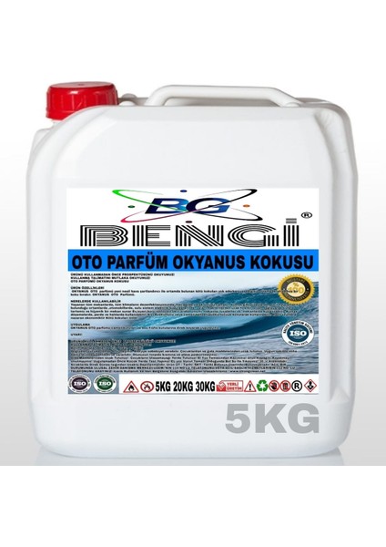 Oto Parfüm Okyanus Kokulu 5kg