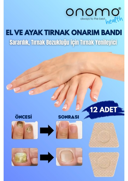 Health El ve Ayak Tırnak Onarım ve Yenileme Bandı 12 Adet