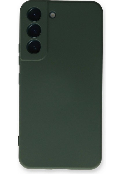 Samsung Galaxy S23 Kılıf Nano Içi Kadife Silikon - Koyu Yeşil (K95)