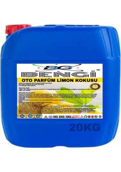 Oto Parfüm Limon Kokulu 20KG