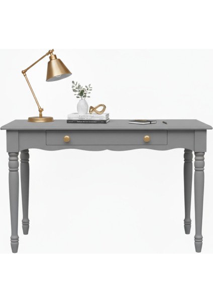 110 cm Masif Gri Tornalı Çalışma Masası modelleri