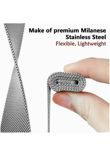 Huawei Watch Gt4 41MM/GT5 41MM/GT5 Pro 42MM Uyumlu Metal Hasır Örgü Kordon Universal 18MM Kayış modelleri