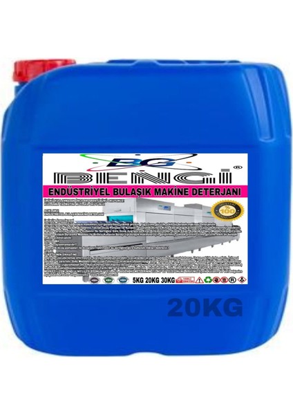 Endüstriyel Makine Bulaşık Deterjanı 20KG