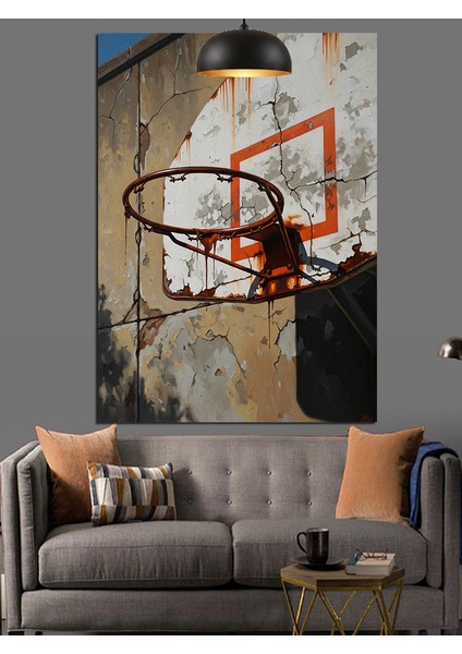 Basketbol Potası Spor Dekoratif Kanvas - Mdf Ahşap Tablo modelleri
