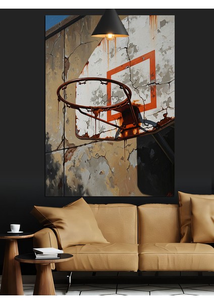 Basketbol Potası Spor Dekoratif Kanvas - Mdf Ahşap Tablo indirimleri