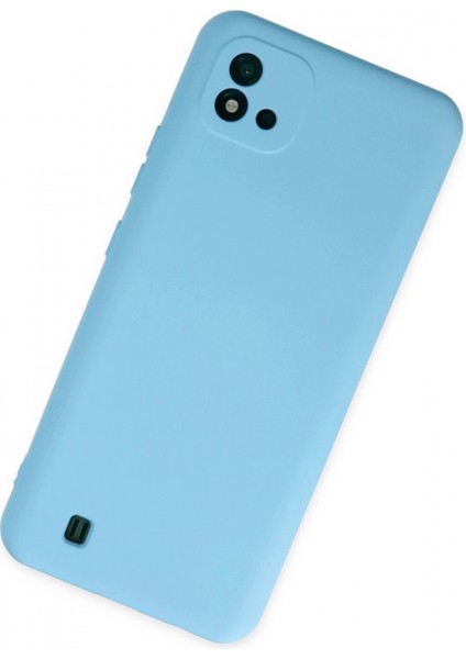 Realme C11 2021 Kılıf Nano Içi Kadife Silikon - Mavi (K95) fiyatları